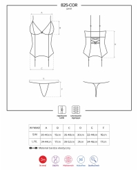 Корсет Obsessive 825-COR-6 CORSET