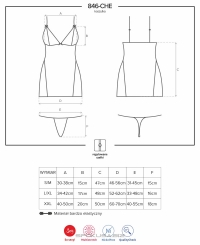 Комплект Obsessive 846-CHE-1 CHEMISE
