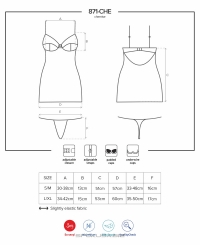 Комплект Obsessive 871-CHE-2 CHEMISE
